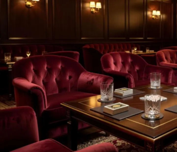Elegantní privátní lounge s klubovou atmosférou a komfortním sezením