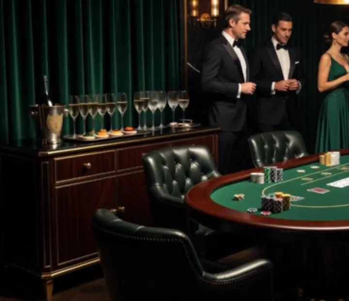 Hosté v black-tie oblečení při exkluzivním večerním eventu